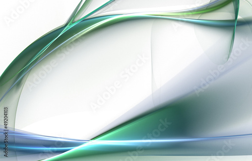 Illustration: Abstract light blue waves on white background Abstract light blue waves on white background