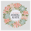 Floral wreath - vector wedding design