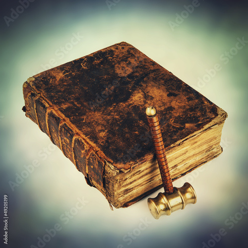 Photo: justice book and hammer justice book and hammer