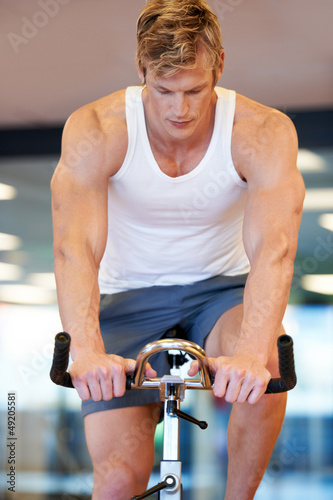 Photo: Focused on a total cardio workout Focused on a total cardio workout