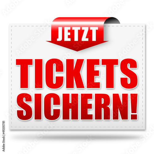 Illustration: Jetzt Tickets sichern! Button, Icon Jetzt Tickets sichern! Button, Icon