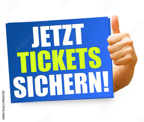 Illustration: Jetzt Tickets sichern! Button, Icon Jetzt Tickets sichern! Button, Icon