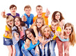 Group people isolated.