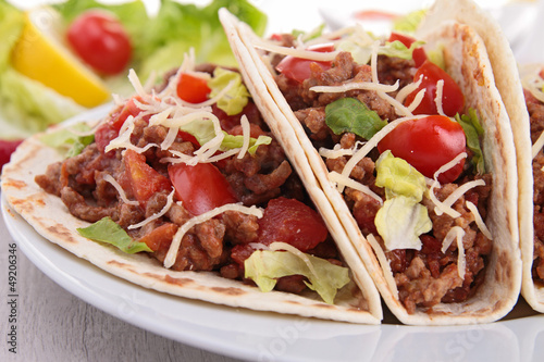 Photo: beef taco beef taco