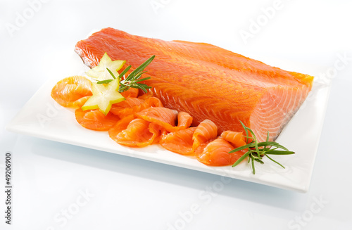 Photo: Smoked salmon Smoked salmon