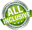 Button Banner "All Inclusive" Green/Silver