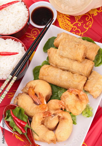 Photo: assortment of asia food assortment of asia food