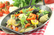 Nudelpfanne mit Rübstiel
