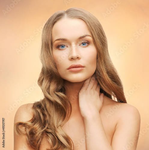 Photo: beautiful woman with long hair beautiful woman with long hair