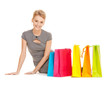 woman with shopping bags