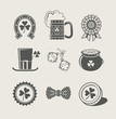 Vector: patrick's day set of icons vector illustration patrick's day set of icons vector illustration