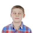 cross-eyed young boy