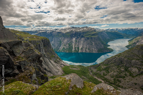 Photo: View of lake Ringedalsvatnet, Norway View of lake Ringedalsvatnet, Norway
