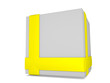 Karton mit gelbem Einband - 3D
