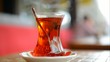 Turkish tea in a glass beaker