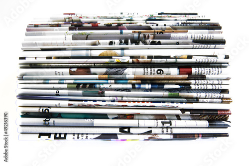 Photo: Stack of colored magazines Stack of colored magazines
