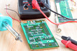 Test repair job on electronic printed circuit board