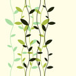 Background with retro style lianas