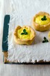 Mini cake with lemon cream