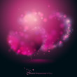 Vector: Couple of hearts. Vector illustration. Couple of hearts. Vector illustration.