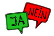 canvas print picture - Ja oder Nein