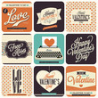9 Vintage styled Valentine Card