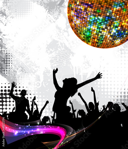 Illustration: Dancing people Dancing people