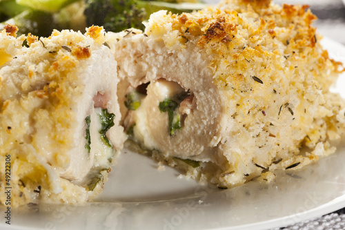 Photo: Breaded Homemade Chicken Cordon Bleu Breaded Homemade Chicken Cordon Bleu