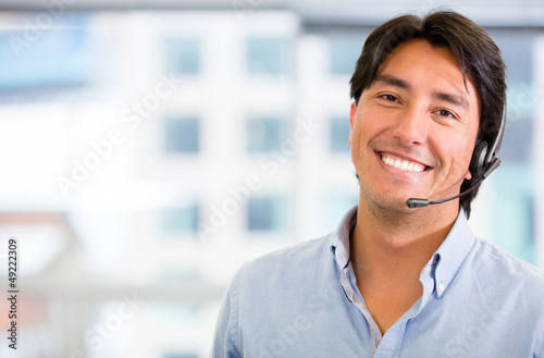 Photo: Customer service representative Customer service representative