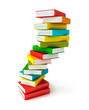 Books in pile