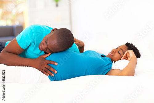 Photo: loving african american couple expecting new baby loving african american couple expecting new baby