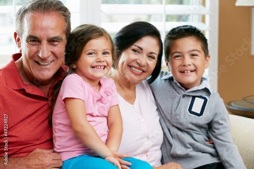 Photo: Portrait Of Grandparents With Grandchildren Portrait Of Grandparents With Grandchildren