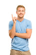 Happy man Has an idea
