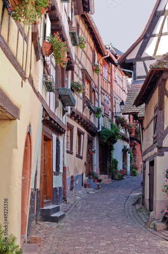Photo: Street in Eguisheim Street in Eguisheim