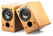 Audio speaker isolated on whtie background