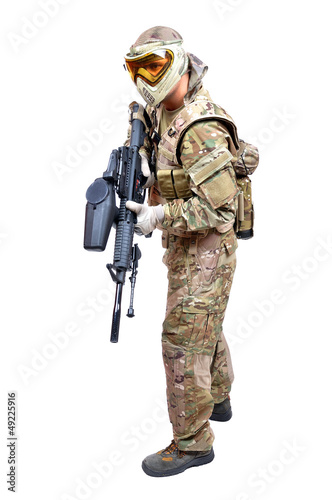 Photo: Paintball player Paintball player