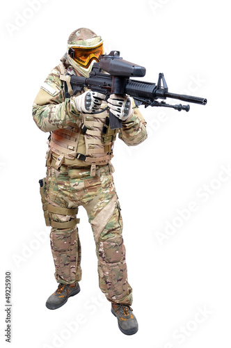 Photo: Paintball player Paintball player