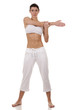 woman stretching