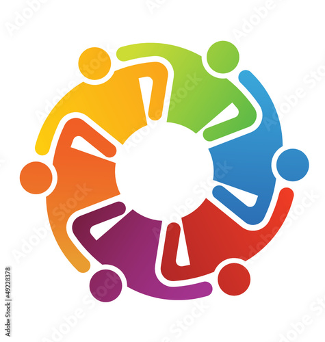 Vector: Teamwork Hug 6 Teamwork Hug 6