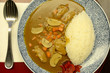 Rice and beef curry in Japanese style