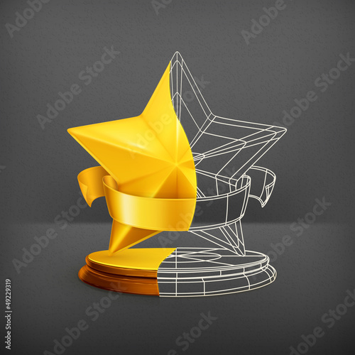 Vector: Award half stars Award half stars