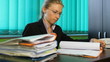 Business woman verify deeds