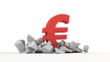 Dollar and Euro, 3d animation with alpha-matte