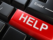 Computer keyboard with help key