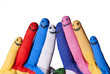 smiling fingers in different colors