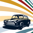Retro car background