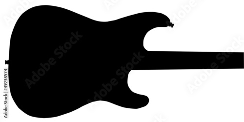 Vector: Guitar Silhouette Guitar Silhouette
