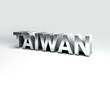 3D Country Text of TAIWAN