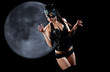 woman in cat costume