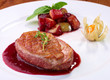 Roasted duck fillet with berry sauce